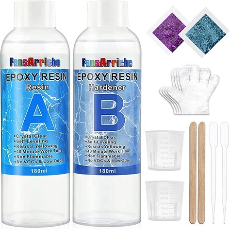 Amazon's Choice for "resins epoxy" TRENDIKRAFT 21 Crystal Clear Epoxy Resin Art Kit with Liquid Hardener Raisins Art & Craft Material For Beginners Artists DIY Activities with. . Epoxy amazon